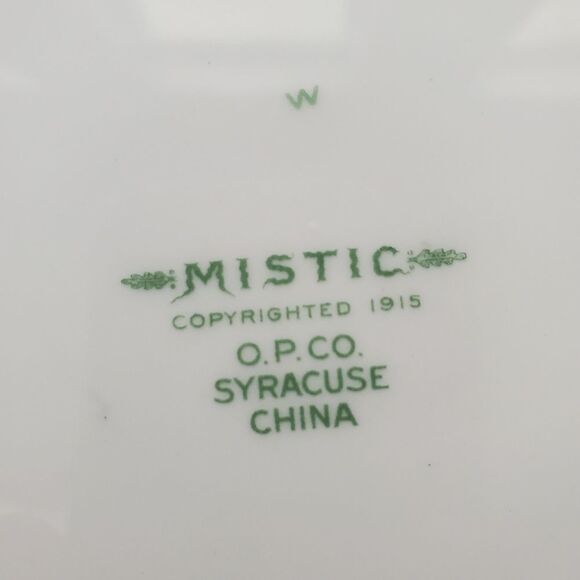 VINTAGE Syracuse Mistic Blue Salad plates Set of 2 - Picture 6 of 6